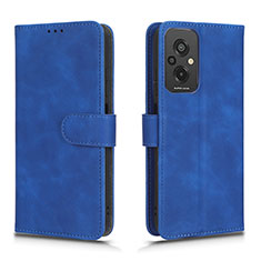 Coque Portefeuille Livre Cuir Etui Clapet L01Z pour Xiaomi Redmi 11 Prime 4G Bleu