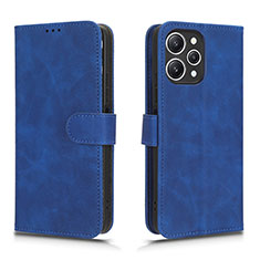 Coque Portefeuille Livre Cuir Etui Clapet L01Z pour Xiaomi Redmi 12 4G Bleu