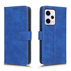 Coque Portefeuille Livre Cuir Etui Clapet L01Z pour Xiaomi Redmi Note 12 Pro 5G Bleu