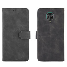 Coque Portefeuille Livre Cuir Etui Clapet L01Z pour Xiaomi Redmi Note 9 Pro Max Noir