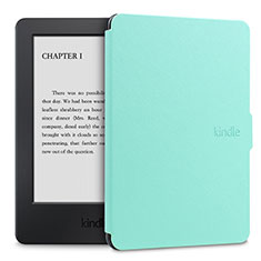 Coque Portefeuille Livre Cuir Etui Clapet L02 pour Amazon Kindle Paperwhite 6 inch Vert