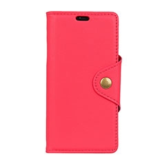 Coque Portefeuille Livre Cuir Etui Clapet L02 pour Asus Zenfone Max Pro M1 ZB601KL Rouge