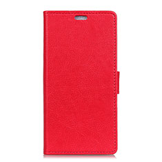 Coque Portefeuille Livre Cuir Etui Clapet L02 pour Asus ZenFone V Live Rouge
