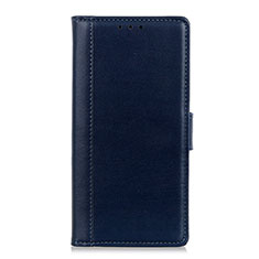 Coque Portefeuille Livre Cuir Etui Clapet L02 pour BQ X2 Bleu