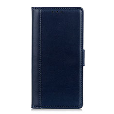 Coque Portefeuille Livre Cuir Etui Clapet L02 pour HTC Desire 19 Plus Bleu