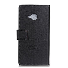 Coque Portefeuille Livre Cuir Etui Clapet L02 pour HTC U11 Life Noir