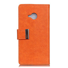 Coque Portefeuille Livre Cuir Etui Clapet L02 pour HTC U11 Life Orange