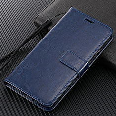 Coque Portefeuille Livre Cuir Etui Clapet L02 pour Huawei Enjoy 10e Bleu