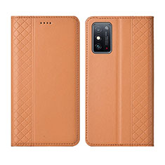 Coque Portefeuille Livre Cuir Etui Clapet L02 pour Huawei Honor X10 Max 5G Orange