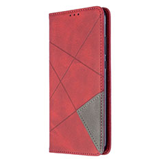 Coque Portefeuille Livre Cuir Etui Clapet L02 pour Huawei P40 Lite E Rouge