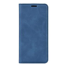 Coque Portefeuille Livre Cuir Etui Clapet L02 pour Huawei P40 Pro Bleu