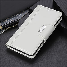 Coque Portefeuille Livre Cuir Etui Clapet L02 pour Huawei Y5p Blanc