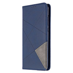 Coque Portefeuille Livre Cuir Etui Clapet L02 pour Huawei Y7p Bleu