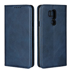 Coque Portefeuille Livre Cuir Etui Clapet L02 pour LG G7 Bleu