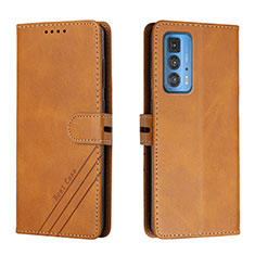 Coque Portefeuille Livre Cuir Etui Clapet L02 pour Motorola Moto Edge 20 Pro 5G Orange