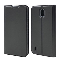 Coque Portefeuille Livre Cuir Etui Clapet L02 pour Nokia 1.3 Noir