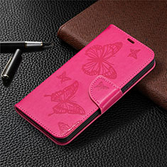 Coque Portefeuille Livre Cuir Etui Clapet L02 pour Nokia 3.4 Rose Rouge
