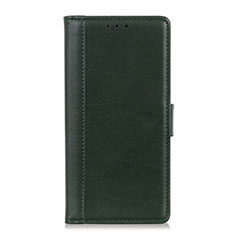 Coque Portefeuille Livre Cuir Etui Clapet L02 pour OnePlus 7T Vert