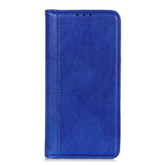 Coque Portefeuille Livre Cuir Etui Clapet L02 pour Oppo A32 Bleu