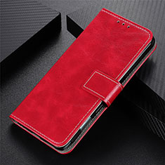 Coque Portefeuille Livre Cuir Etui Clapet L02 pour Realme 7 Pro Rouge