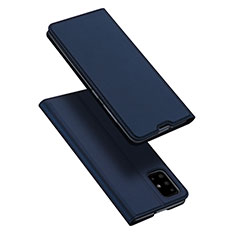 Coque Portefeuille Livre Cuir Etui Clapet L02 pour Samsung Galaxy A51 5G Bleu