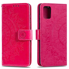 Coque Portefeuille Livre Cuir Etui Clapet L02 pour Samsung Galaxy A71 4G A715 Rose Rouge
