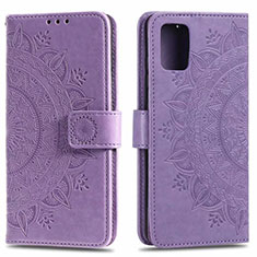Coque Portefeuille Livre Cuir Etui Clapet L02 pour Samsung Galaxy A71 4G A715 Violet