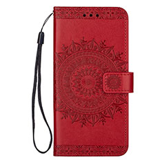 Coque Portefeuille Livre Cuir Etui Clapet L02 pour Samsung Galaxy S20 5G Rouge