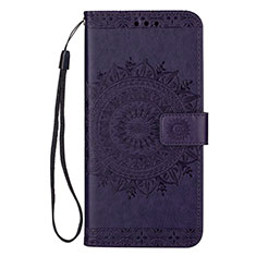 Coque Portefeuille Livre Cuir Etui Clapet L02 pour Samsung Galaxy S20 5G Violet