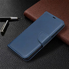 Coque Portefeuille Livre Cuir Etui Clapet L02 pour Samsung Galaxy S20 FE 5G Bleu