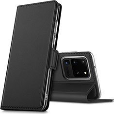 Coque Portefeuille Livre Cuir Etui Clapet L02 pour Samsung Galaxy S20 Ultra Noir