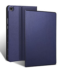 Coque Portefeuille Livre Cuir Etui Clapet L02 pour Samsung Galaxy Tab S5e 4G 10.5 SM-T725 Bleu Royal
