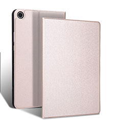 Coque Portefeuille Livre Cuir Etui Clapet L02 pour Samsung Galaxy Tab S5e 4G 10.5 SM-T725 Or