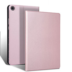 Coque Portefeuille Livre Cuir Etui Clapet L02 pour Samsung Galaxy Tab S5e 4G 10.5 SM-T725 Or Rose