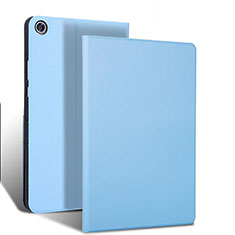 Coque Portefeuille Livre Cuir Etui Clapet L02 pour Samsung Galaxy Tab S5e Wi-Fi 10.5 SM-T720 Bleu