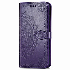 Coque Portefeuille Livre Cuir Etui Clapet L02 pour Samsung Galaxy XCover Pro Violet
