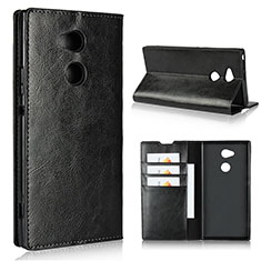 Coque Portefeuille Livre Cuir Etui Clapet L02 pour Sony Xperia XA2 Ultra Noir