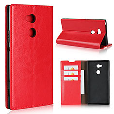 Coque Portefeuille Livre Cuir Etui Clapet L02 pour Sony Xperia XA2 Ultra Rouge