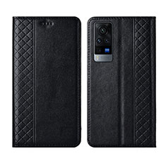 Coque Portefeuille Livre Cuir Etui Clapet L02 pour Vivo X60T 5G Noir