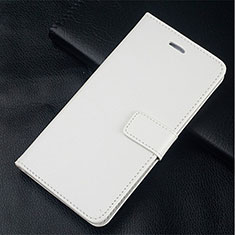 Coque Portefeuille Livre Cuir Etui Clapet L02 pour Xiaomi Mi 10 Pro Blanc