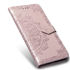 Coque Portefeuille Livre Cuir Etui Clapet L02 pour Xiaomi Mi Note 10 Lite Or Rose