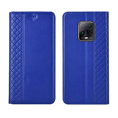 Coque Portefeuille Livre Cuir Etui Clapet L02 pour Xiaomi Redmi 10X 5G Bleu