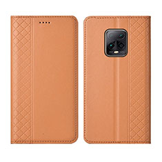 Coque Portefeuille Livre Cuir Etui Clapet L02 pour Xiaomi Redmi 10X 5G Orange