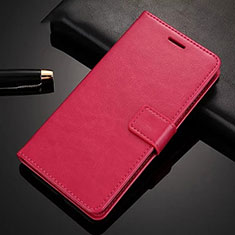 Coque Portefeuille Livre Cuir Etui Clapet L02 pour Xiaomi Redmi 8A Rose Rouge