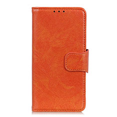 Coque Portefeuille Livre Cuir Etui Clapet L02 pour Xiaomi Redmi 9 Orange