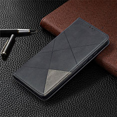 Coque Portefeuille Livre Cuir Etui Clapet L02 pour Xiaomi Redmi 9C Noir