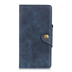 Coque Portefeuille Livre Cuir Etui Clapet L02 pour Xiaomi Redmi Note 9S Bleu