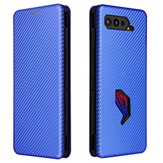 Coque Portefeuille Livre Cuir Etui Clapet L02Z pour Asus ROG Phone 5 Ultimate Bleu