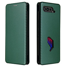 Coque Portefeuille Livre Cuir Etui Clapet L02Z pour Asus ROG Phone 5s Vert