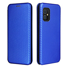 Coque Portefeuille Livre Cuir Etui Clapet L02Z pour Asus Zenfone 8 ZS590KS Bleu